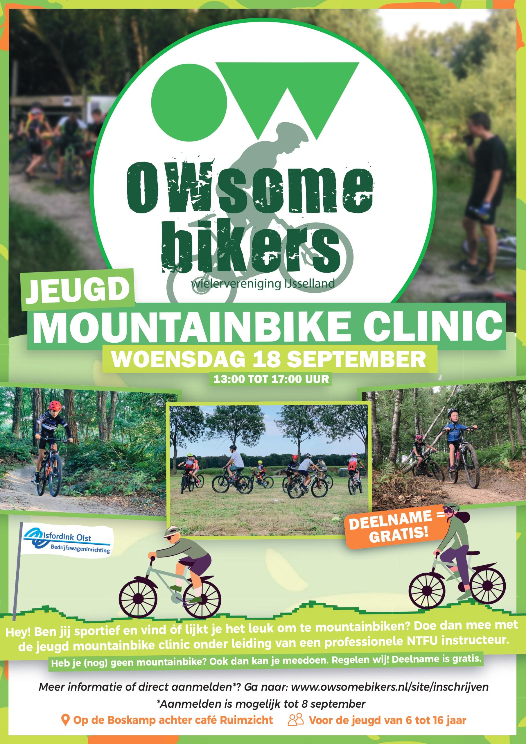 Jeugd mountainbike clinic - OWsome bikers (poster A4) (2)